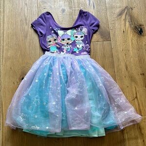 L.O.L. Surprise! Girls Dress with Tulle, size M (7/8)